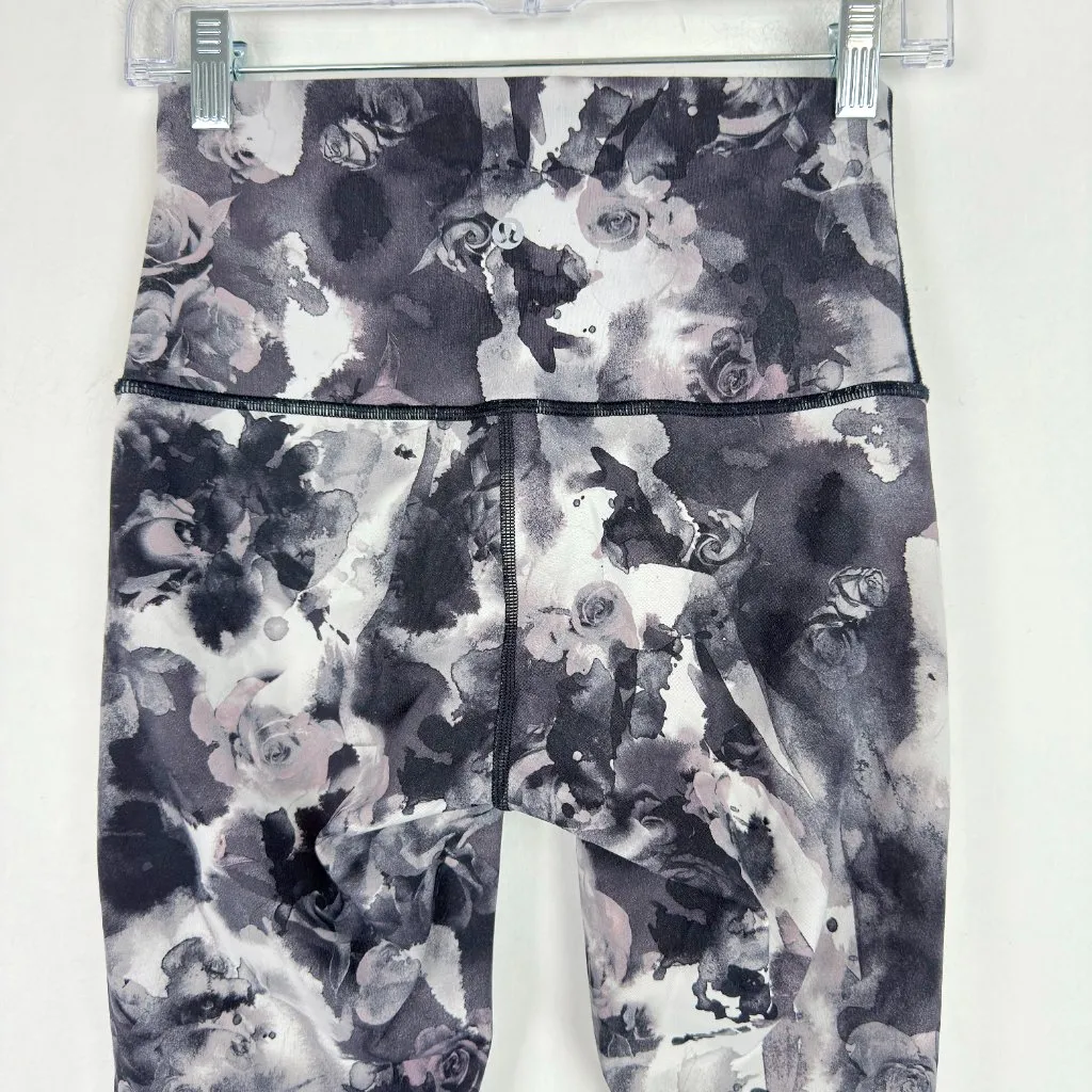 Lululemon Wunder Under Crop Hi-Rise Obscurred Black Dusty Mauve 23" Size 6 EUC - Image 6