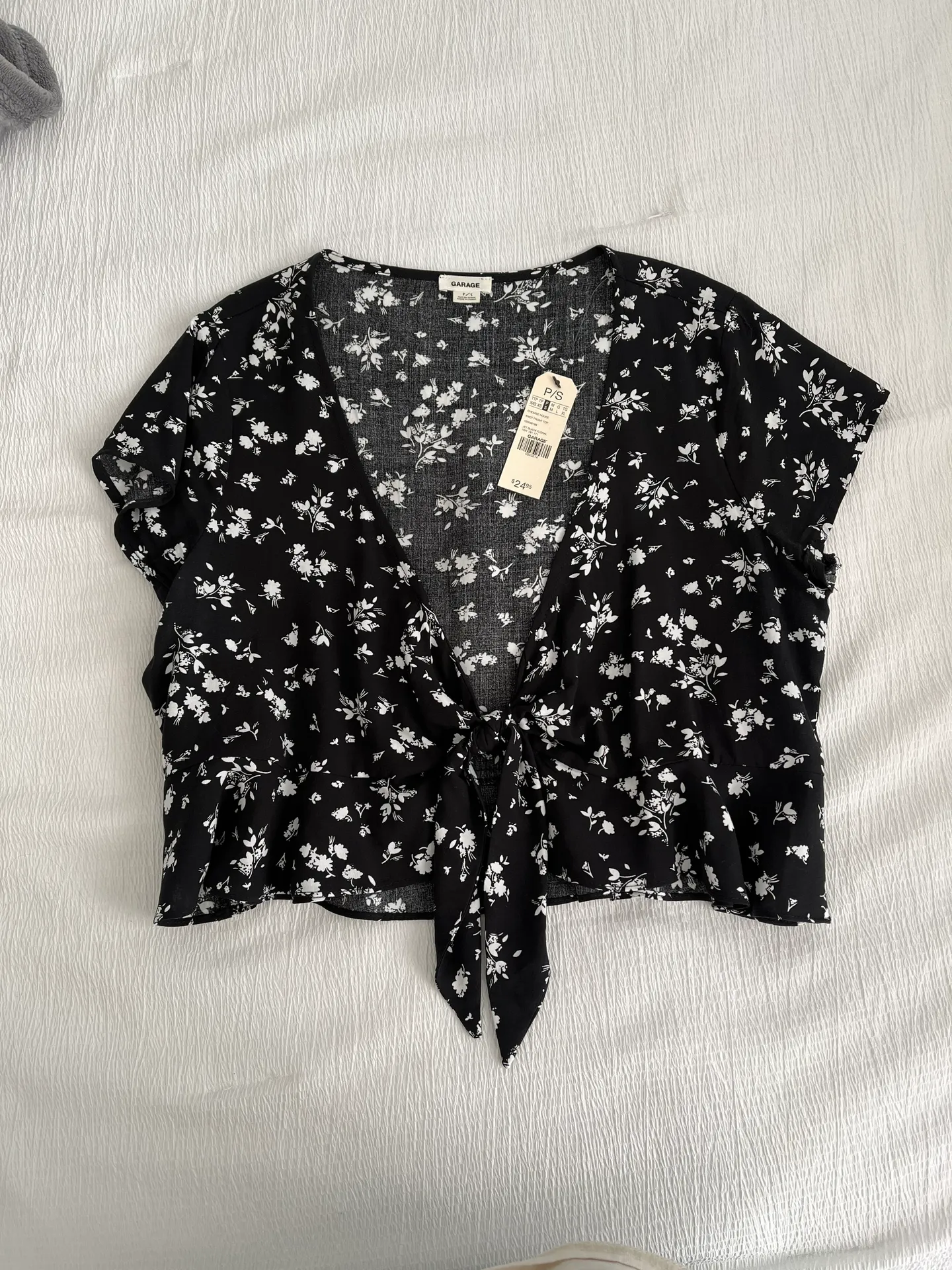 Garage tie front top - Image 3