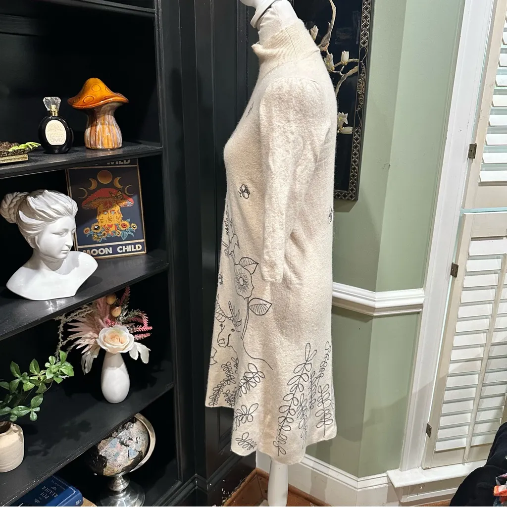 Anthropologies Spare Vista Wool Sweaterdress by Moth Size Small - Image 6