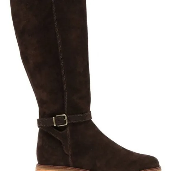 New‎ Clarks Clarkdale Clad Suede Riding Boot Dark B - Image 5