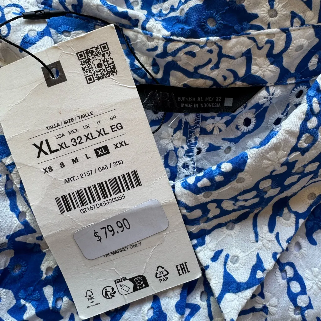 Zara - BELTED PRINTED SHIRT DRESS - Image 9