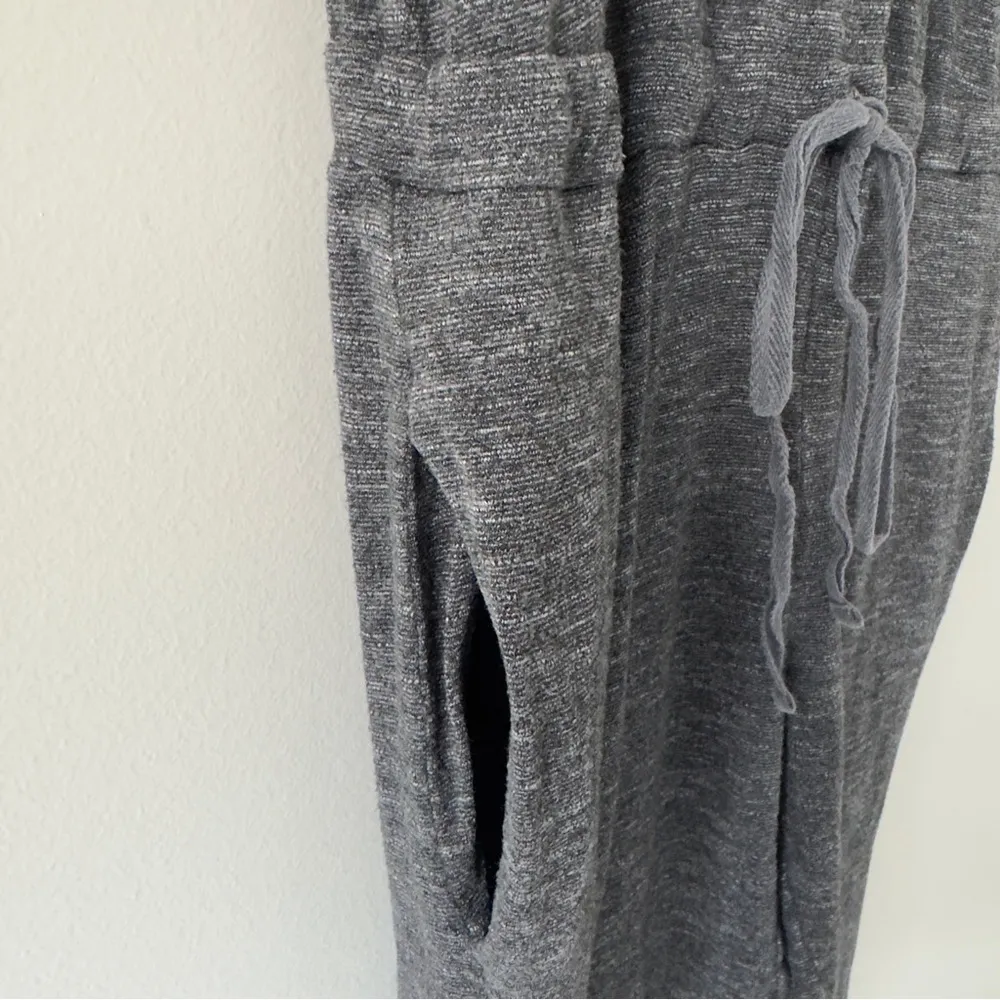 Anthropologie Dolan T-Shirt Jumpsuit adjustable tie waist pockets scoop neck XS - Image 4