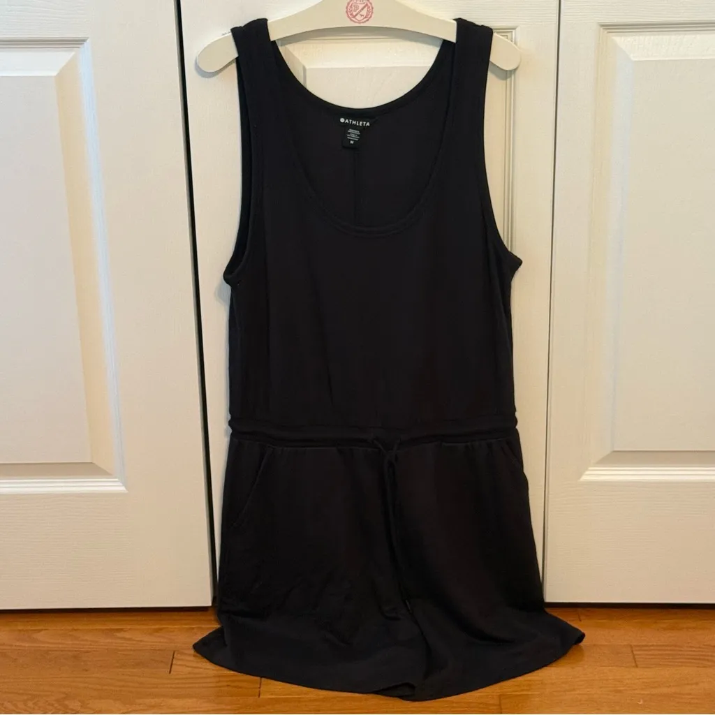 Athleta Balance Sleeveless Romper in Black - Image 2