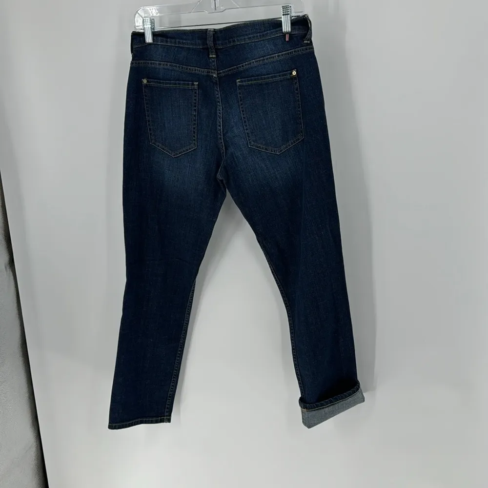 Tommy Hilfiger Goshen Boyfriend Boot Cut Womens Mid Rise Jeans cropped - Image 8