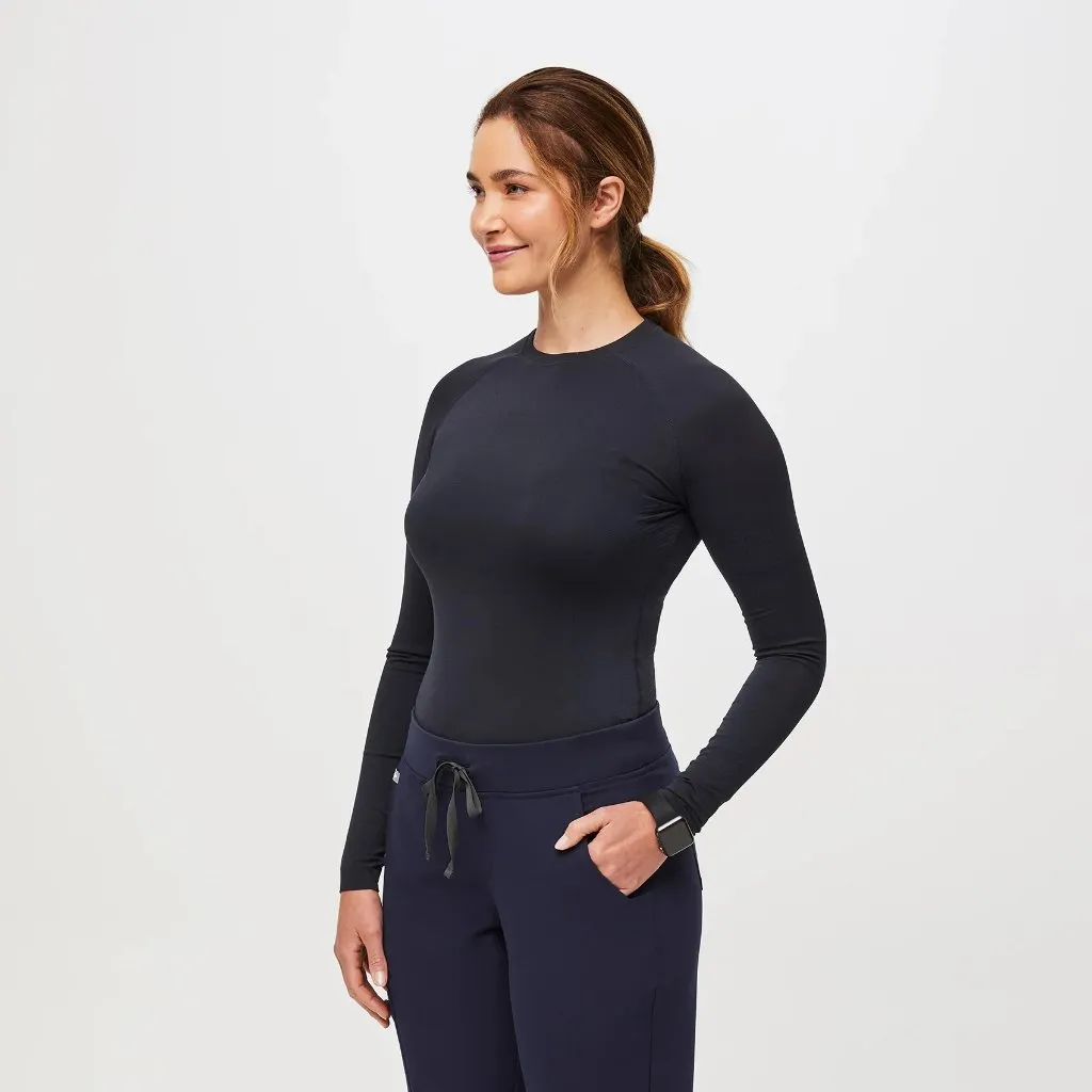 Figs Salta Seamless Longsleeve Underscrub in Navy, Size XXS - Image 2