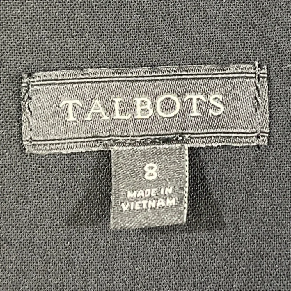 Talbots Women's Black Dress/A-Line/Knee Length Size 8 SKU 5385 - Image 4