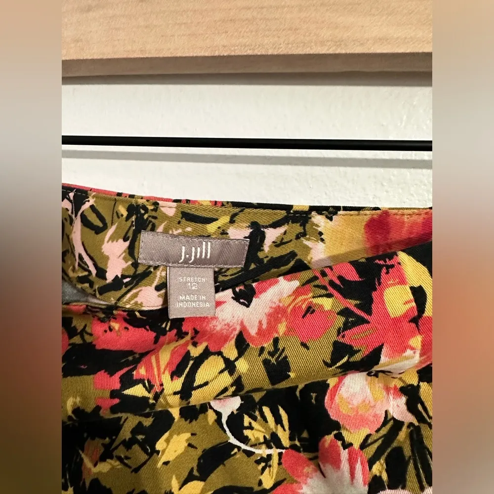 J. Jill Pink & Green Professional Pencil Skirt | J. Jill Skirt sz 12 - Image 6