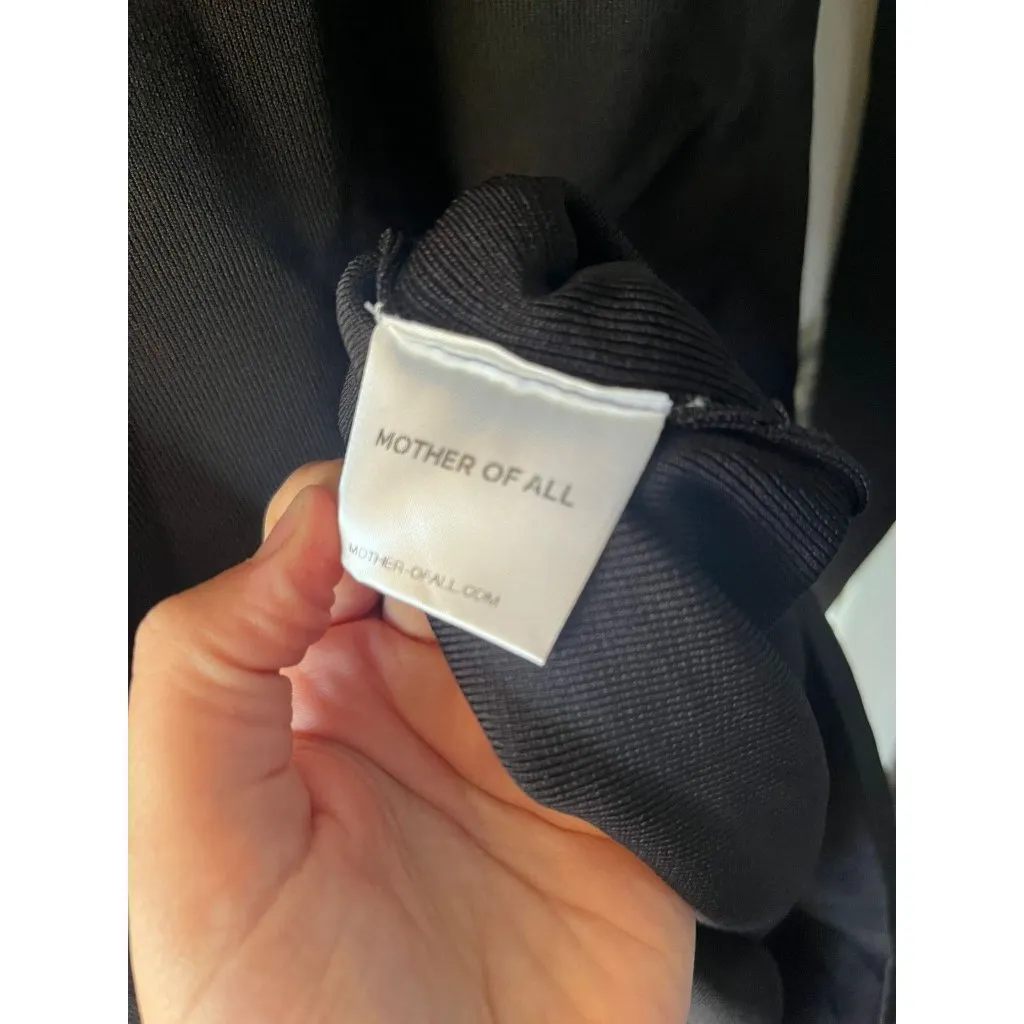 Mother of All NEW NWT Helen Knit dress Black Ribbed Long Sleeve Mock Neck Medium - Image 6