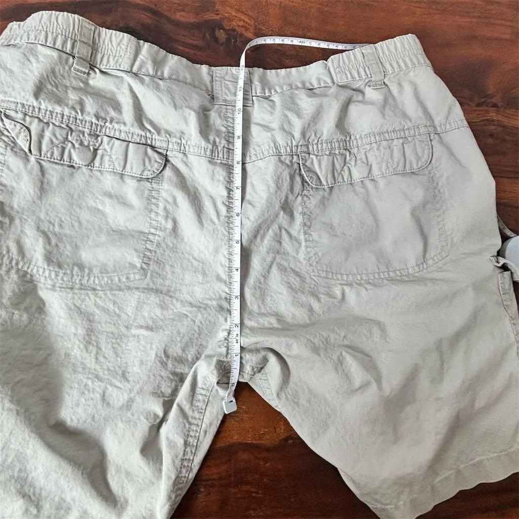 Columbia‎ Womens Beige Cargo Shorts Size L Ins Entr 8 Outdoor Hiking Casual - Image 5