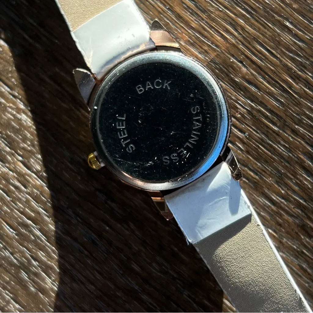 Cute Cat Watch with rhinestones and glasses. Functional White - Image 8