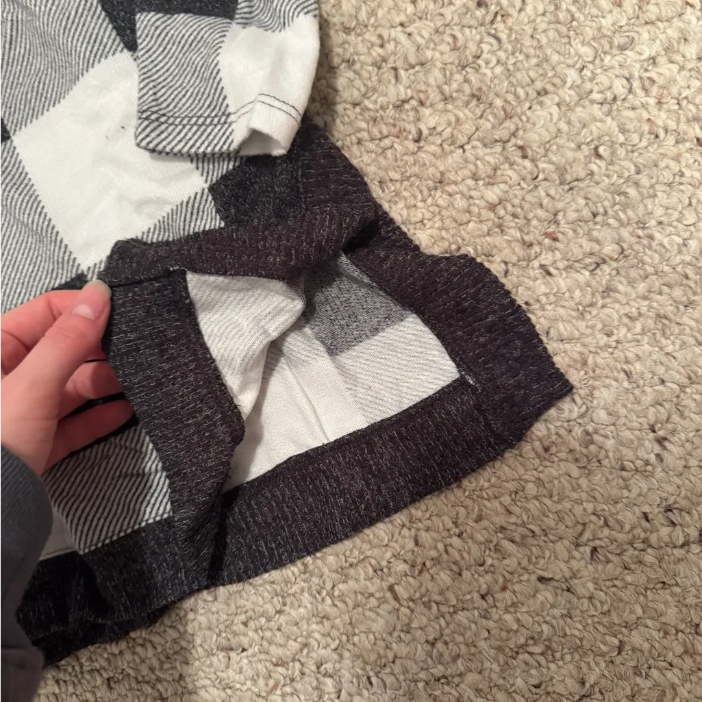 Maurices Checkered Black and White Sweater - Image 2