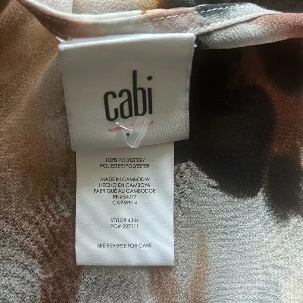 ✨CAbi Chiffon Flutter Sleeve Agenda Sz Medium Top✨ - Image 7