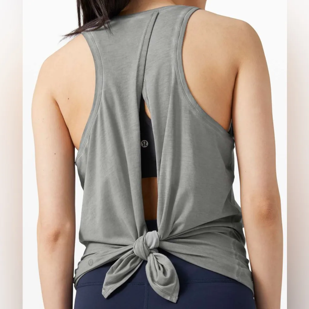 Lululemon All Tied Up Tank *Wash Sublimado Pigment Dye Asphalt Grey Sz S/M - Image 2