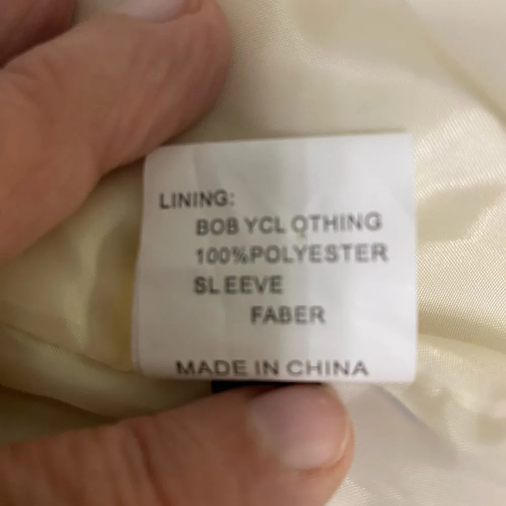 Beautiful leather and embroidered jacket Cream women’s size s - Image 4