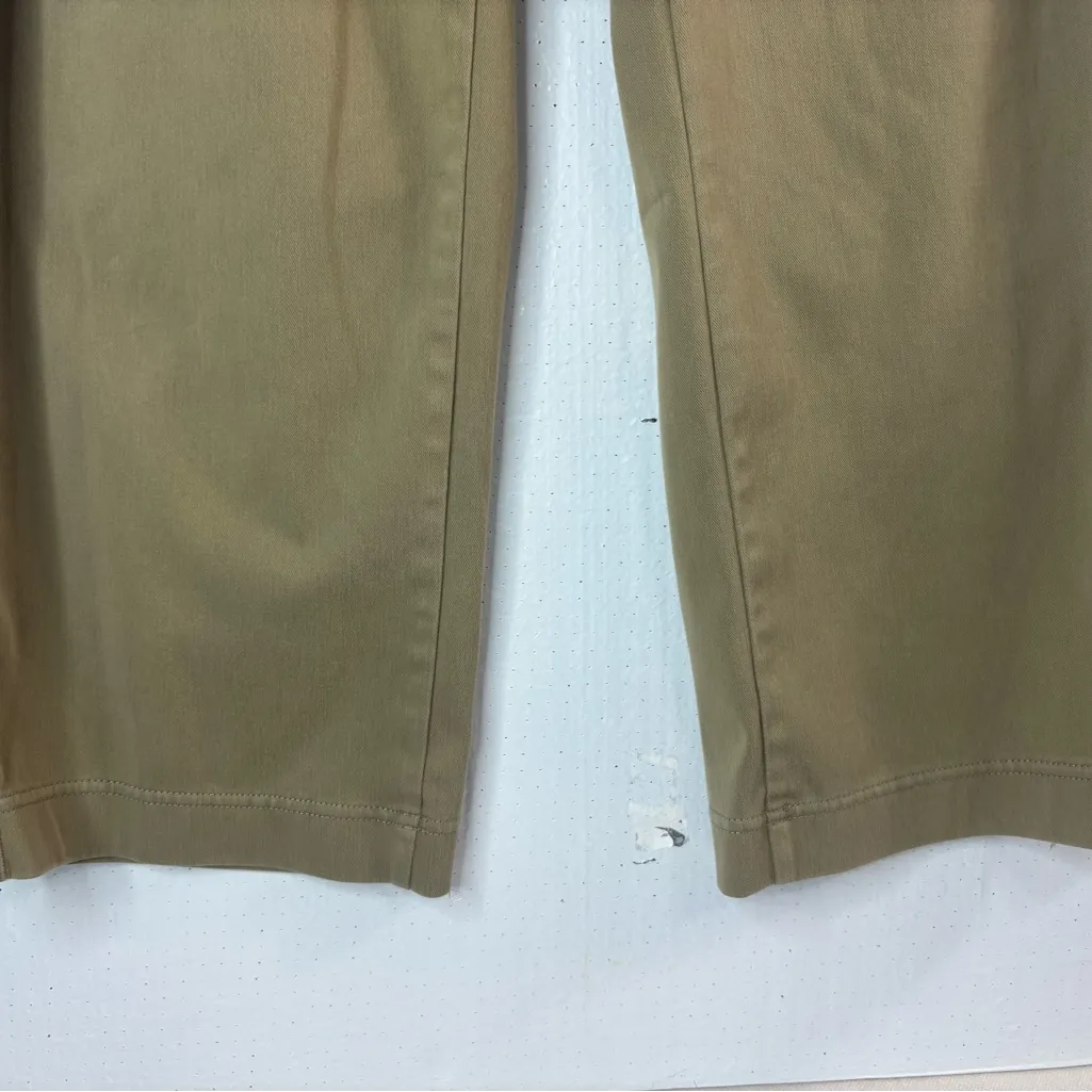 Uniqlo  11 High Waisted Flare Tan Khaki Pants - Image 6