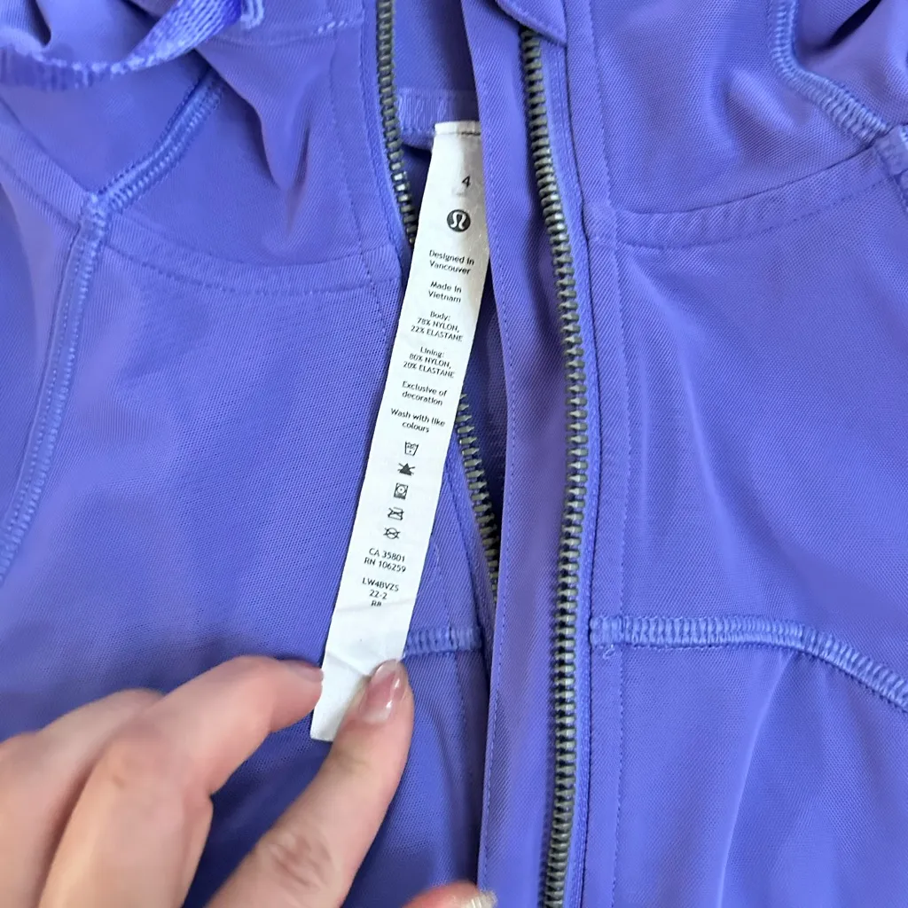 Lululemon  zip up jacket. Size 4. XS - Image 7