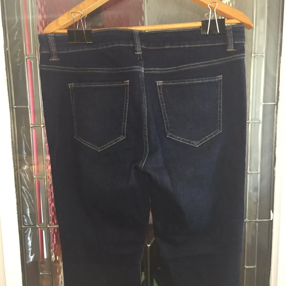 Liz Claiborne Denim Jeans Womens Blue Skinny Leg Fit Mid Rise sz 10 Inseam 29 - Image 3