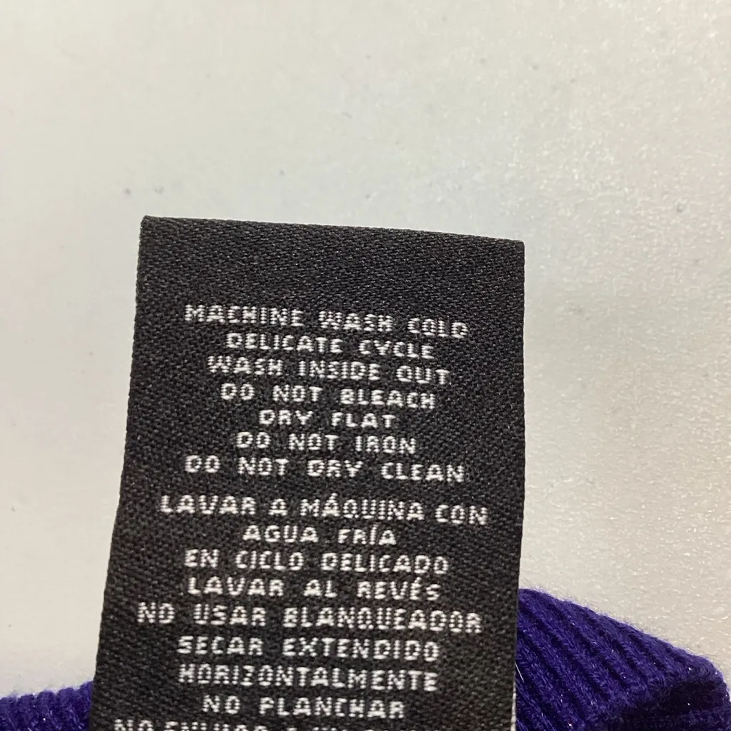 Nicole Miller Original Front Button Close Cardigan Cobalt Blue Metallic Yarn - Image 9