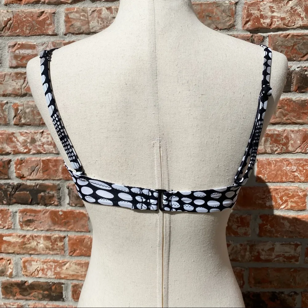 Beach Couture black/white polka dot bikini top / size 12 / Excellent condition Black - Image 5