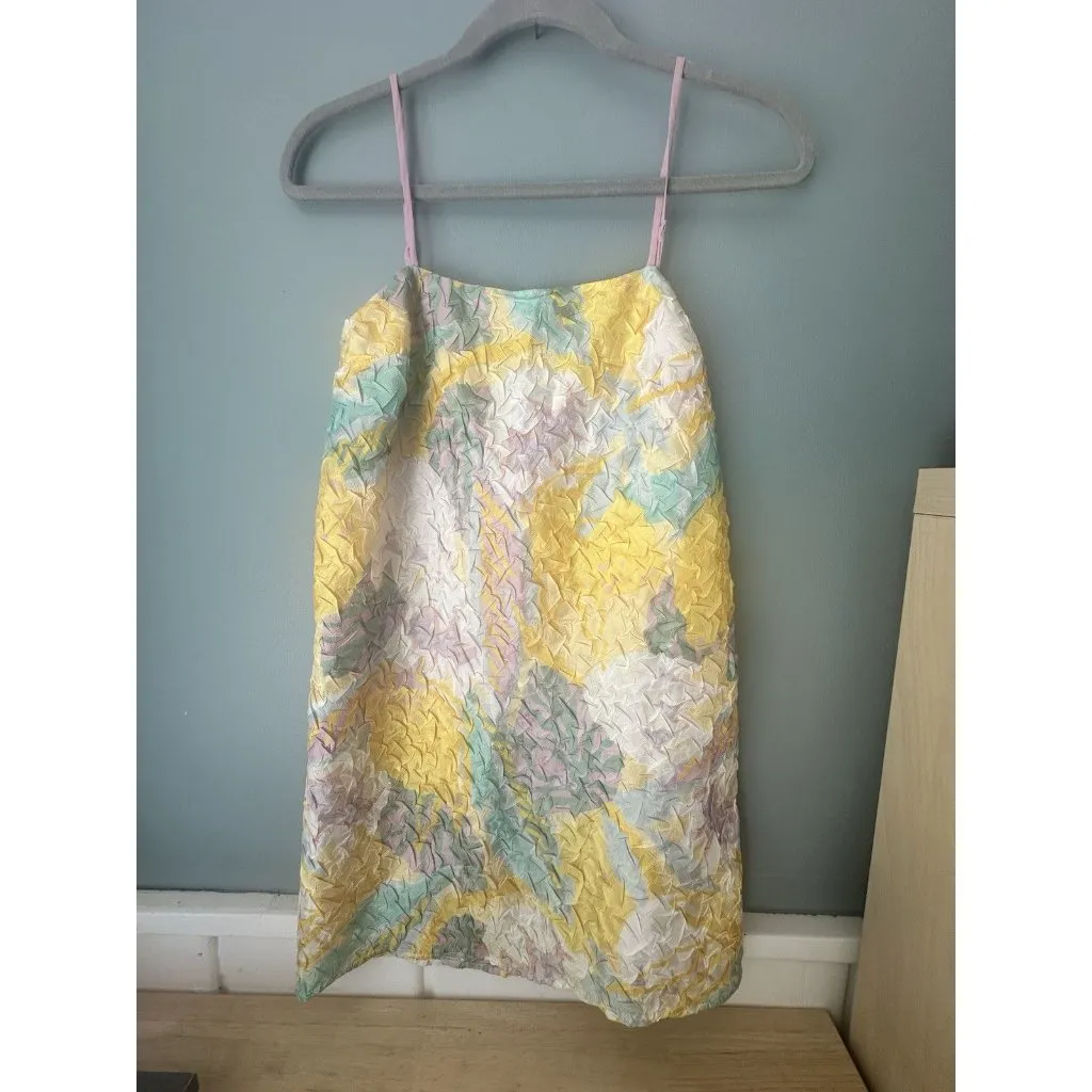 Urban Outfitters UO Pastel Crinkle Textured Mini Dress Size XS 90s Y2K - Image 3