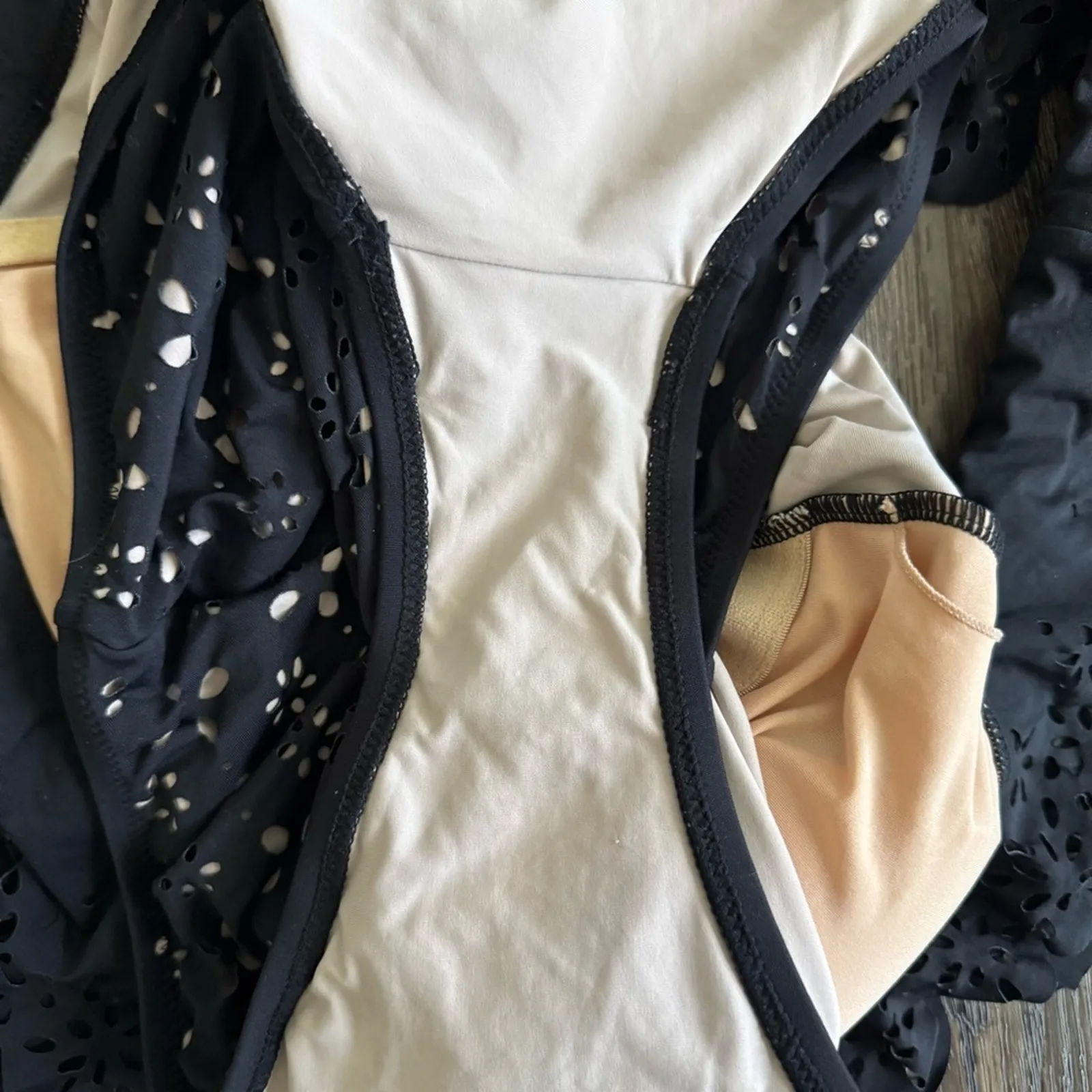 J. Crew Scalloped Ruffle One-Shoulder One Piece Swimsuit in Black 10 - Image 6