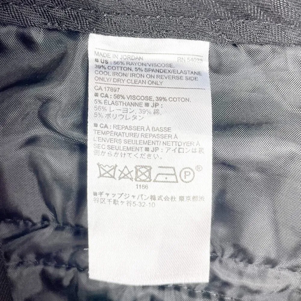 Banana Republic Sloan Fit Black Crop Ankle Pants Women's Size 8 Business Casual - Image 4