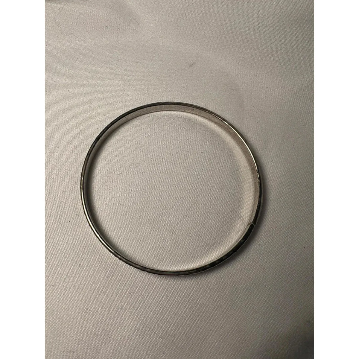 Vintage Silver Tone Bangle Bracelet - Image 2