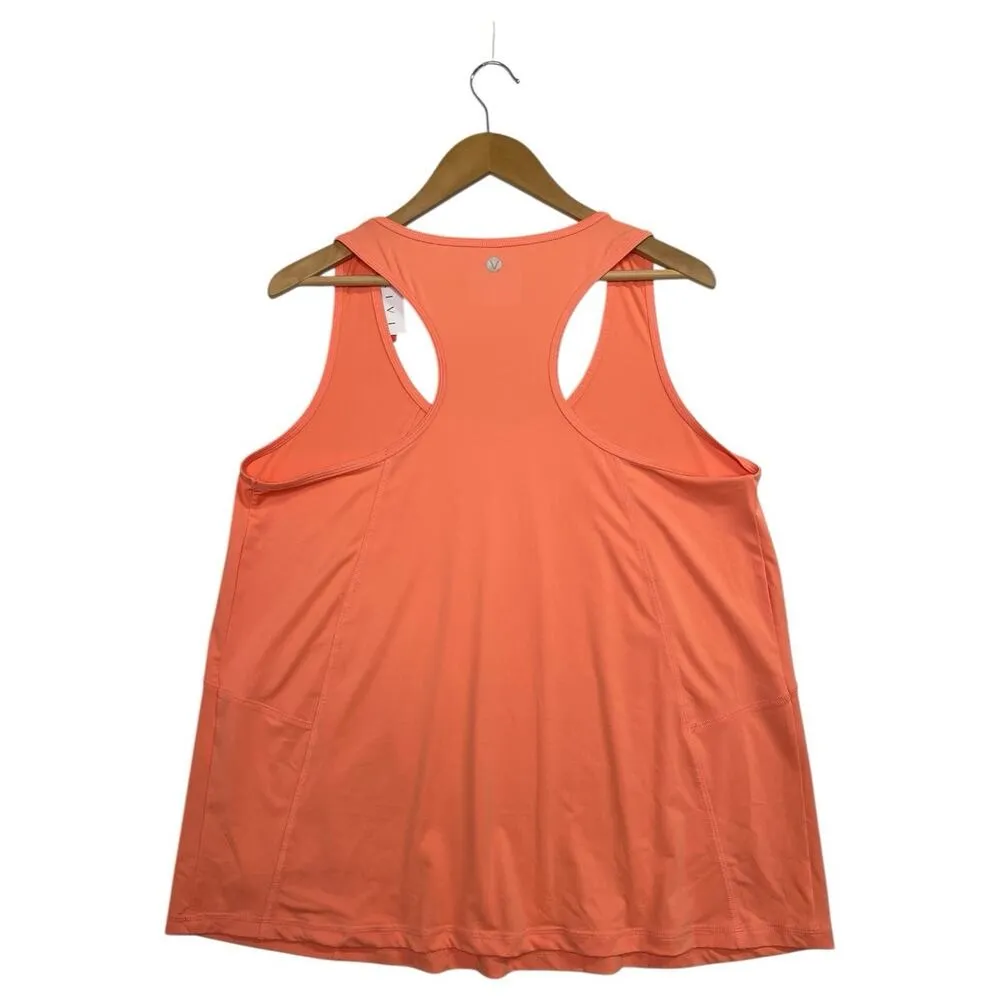 New Livi Lane Bryant Tank Top Womens 18 20 Orange Racerback Wicking Workout Yoga - Image 6