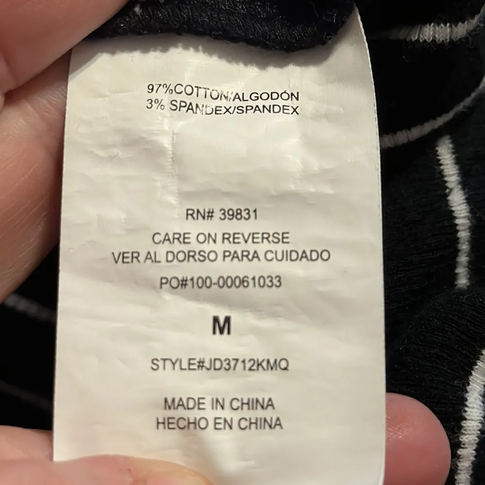 Altar’d State Black White Stripe Short Sleeve Jumpsuit Size Medium‎ JD3712KMQ - Image 10