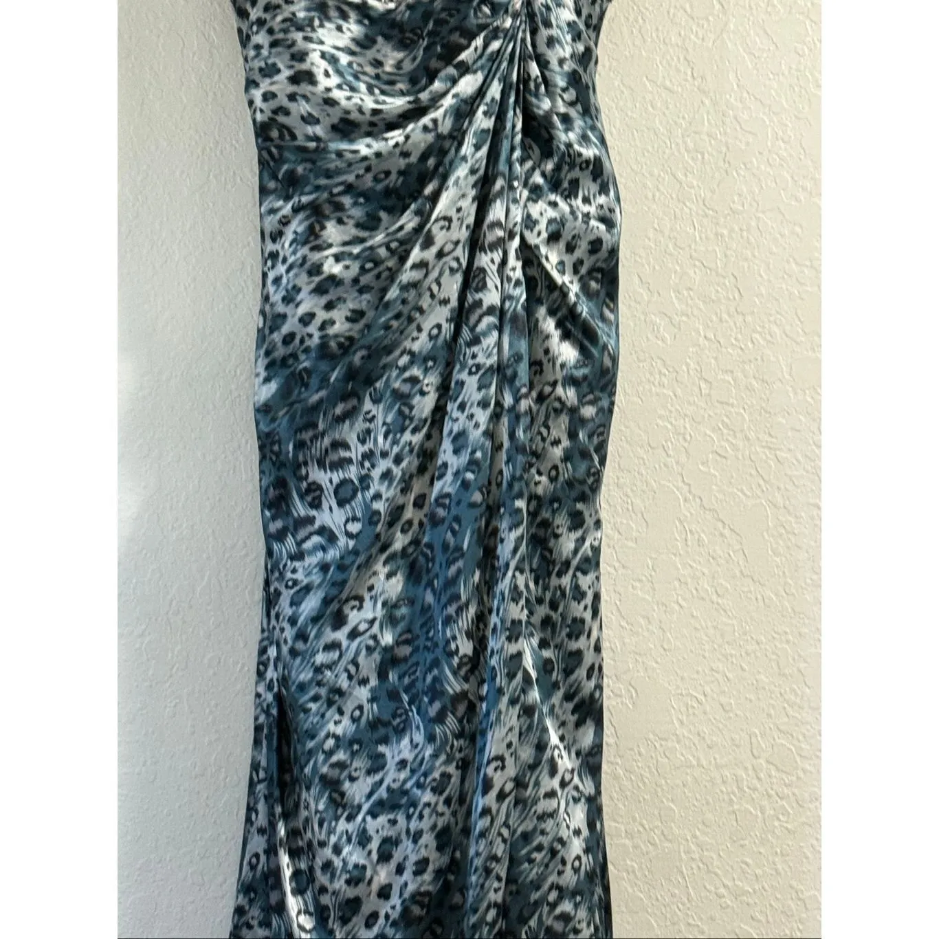 Tiffany Designs Beaded Long Satin Dress. Size 14 holiday cocktail mermaid - Image 3