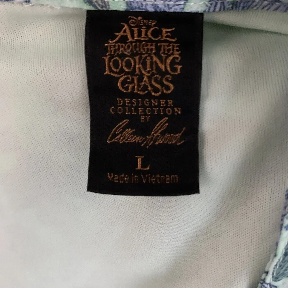 Disney Alice Through The Looking Glass Designer Collection Floral Maxi Dress L - Image 4