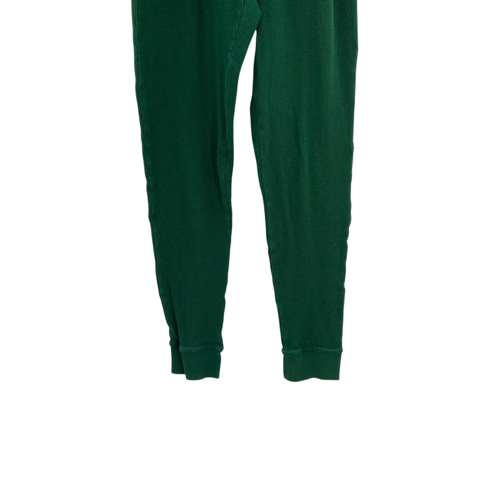 Donni Thermal Henley Sweatpants Joggers Loungewear Hunter Green Size Small - Image 6