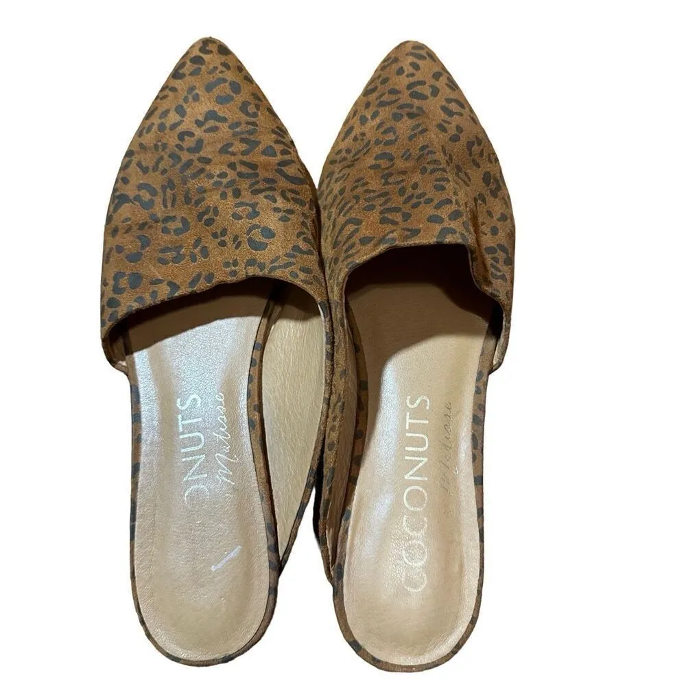 ANTHROPOLOGIE COCONUTS by MATISSE Animal-Printed Flats Sz 9 brown black leopard - Image 9