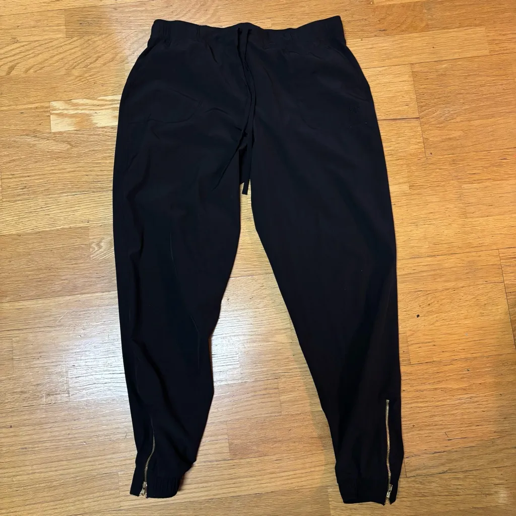 Albion Jetsetters Minimalist Outdoor Hiking Preppy Gold Ankle Zipper Joggers M - Image 4