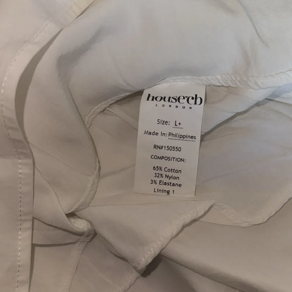 NWOT HOUSE OF CB Carlotta White Cotton Corset Mini Dress sz XL - Image 7