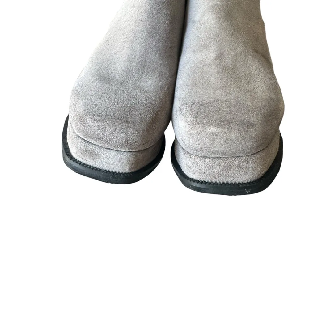 Jeffrey Campbell - Grey Suede Platform Boots Sz 7 - Image 5