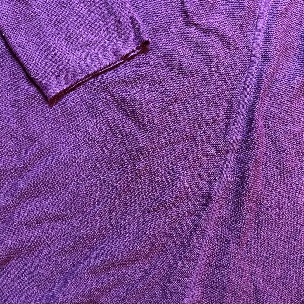 Eileen Fisher eggplant purple dress tencel linen blend size medium - Image 5