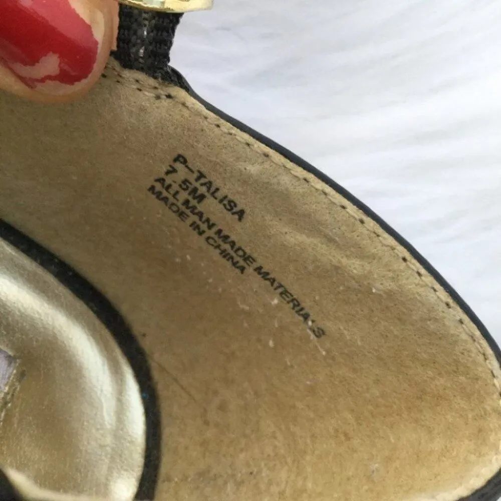 Steve Madden Talisa Black Ruffle Heels Size 7.5 - Image 2