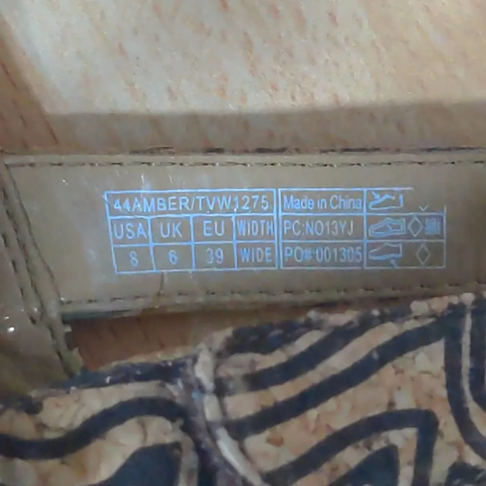 Vionic Animal Print Amber Adjustable Sandal Brown Tan - Size 8W (Wide) - Image 12