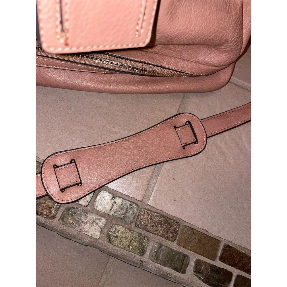 Sole Society Mason Blush Pink Vegan Leather Weekender Duffle Bag large - Image 7