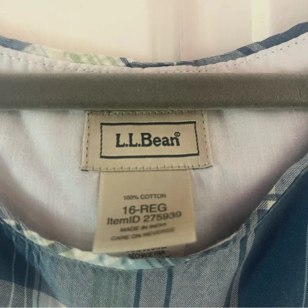 Vintage L.L. Bean Dress Green Size 16 - Image 2