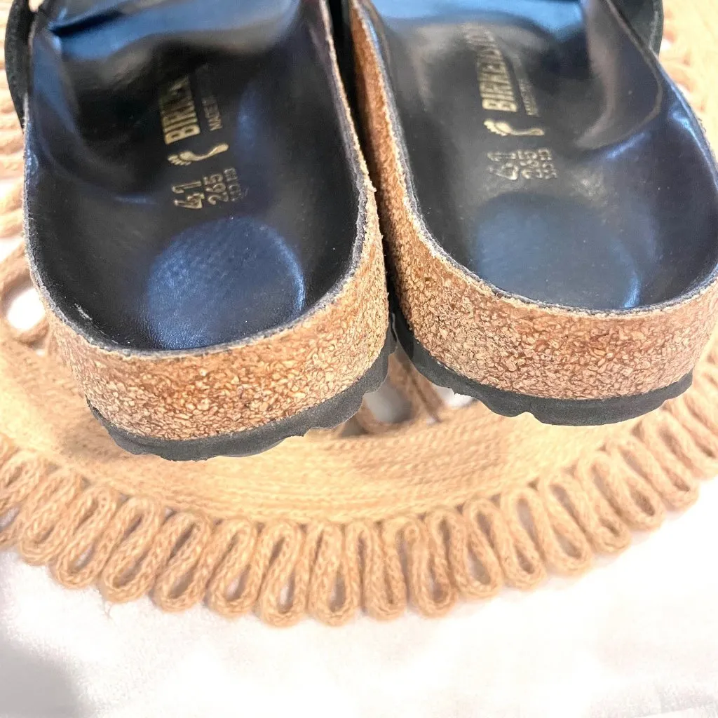 Birkenstock Madrid Big Buckle High Shine Sandals Black High Shine Size 41 - Image 11