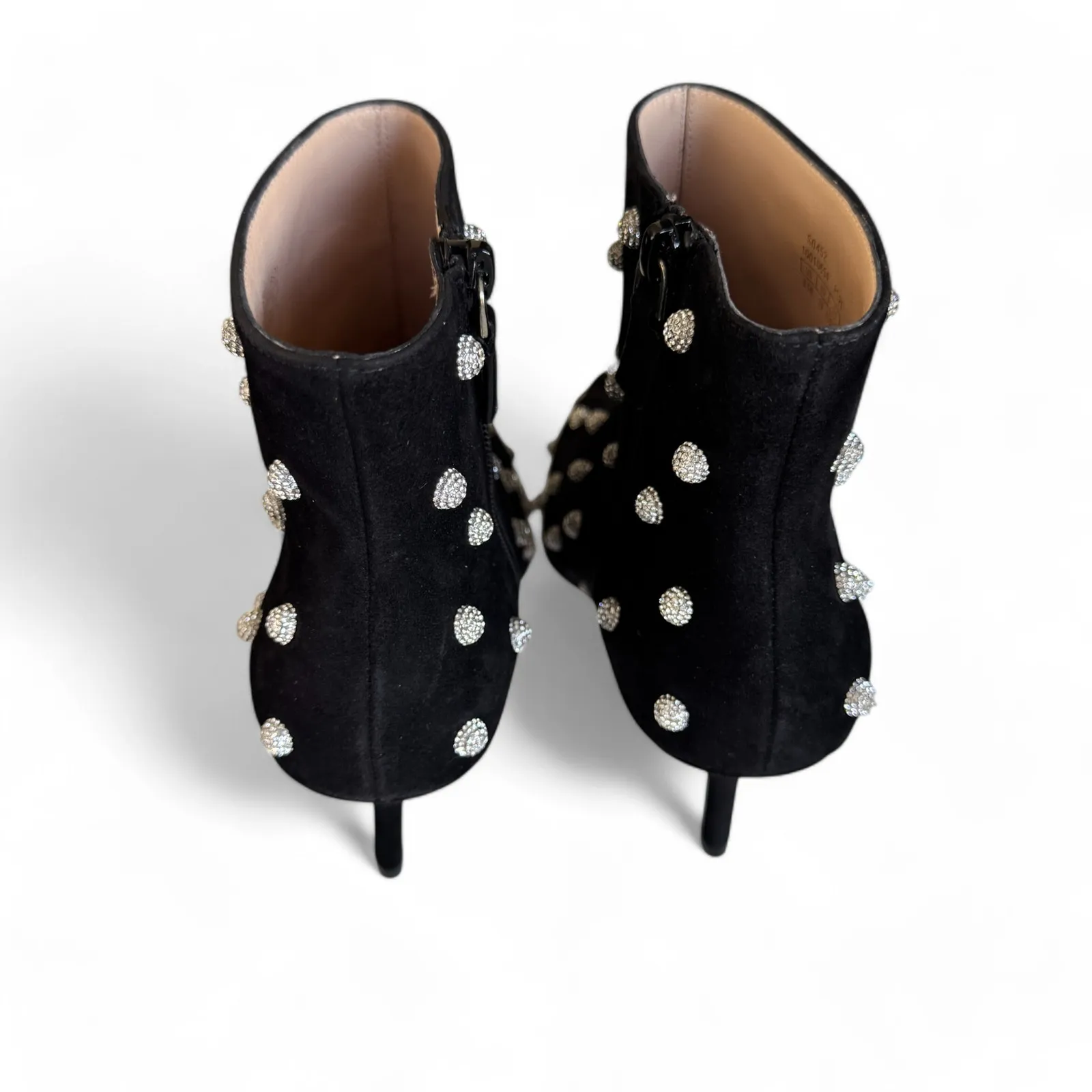 Stuart Weitzman Carine Crystal Rhinestone Heel‎ Booties Black Size 8.5 - Image 5