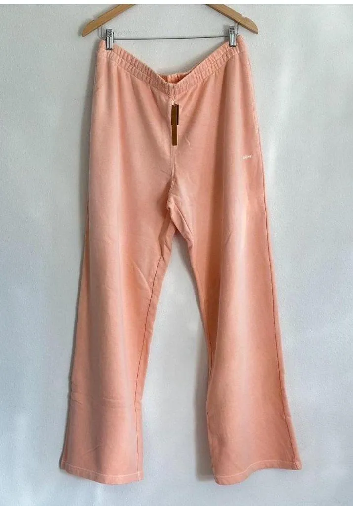 Skims French Terry Straight Leg Pant in Cantaloupe, Size Large - Image 7