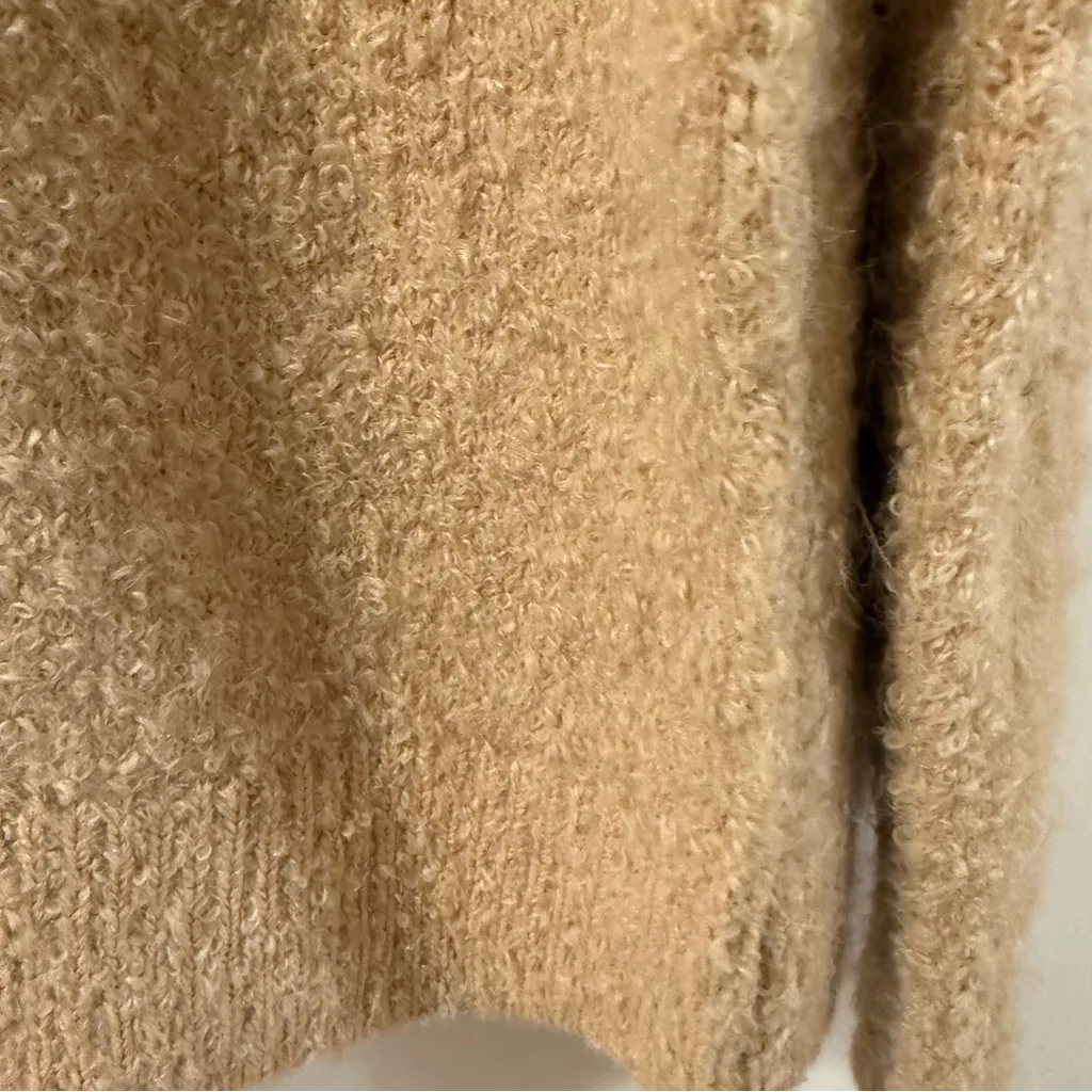 Aerie Teddy Boucle Sweater V Neck Soft Comfy in Koko Brown Size XXS NWT - Image 8