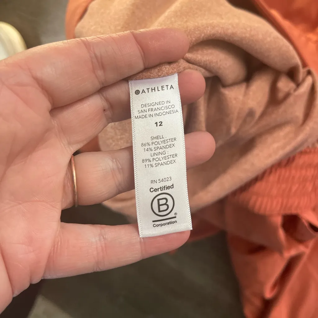 Athleta Women's Etruscan Red Chelsea‎ Cargo Lined Pant Style #631619 Size 12 - Image 7