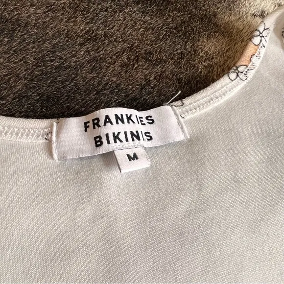 FRNKIES BIKINIS Floral Sterling Terry Midi‎ Side Cutout Dress Size Medium - Image 6