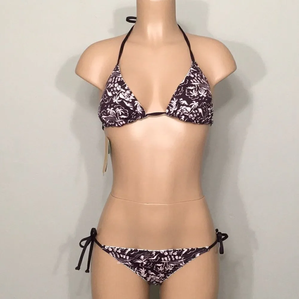 Hobie reversible Island Motif string bikini. NWT - Image 3