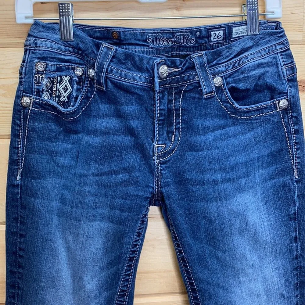 Miss Me Mid-Rise Easy Bootcut Jeans 26 - Image 2