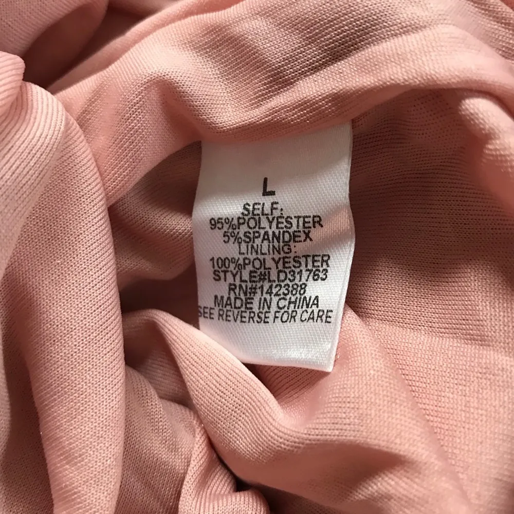 👒Essue Blush Pink Crushed Velvet Short Dress Size L - Image 11